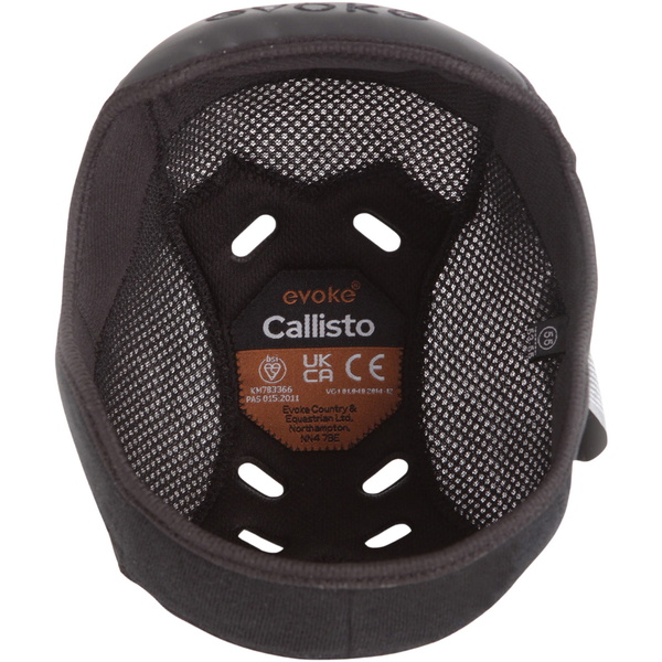 2026 Evoke Unisex Callisto Klassiker Gipfel Reiten Hut & Liner 200372003 - Navy / Kristall